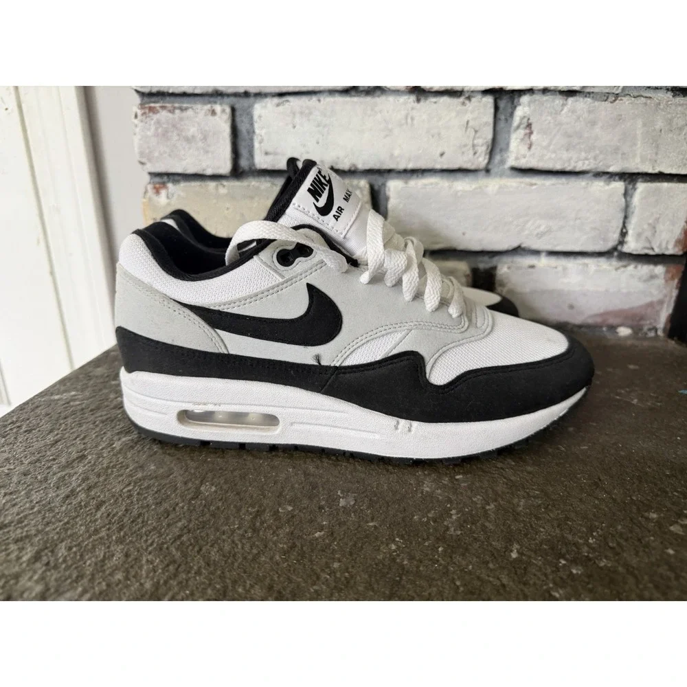 Nike Air Max 1 White Black Pure Platinum Mens Sneakers FD9082-107 Size 8